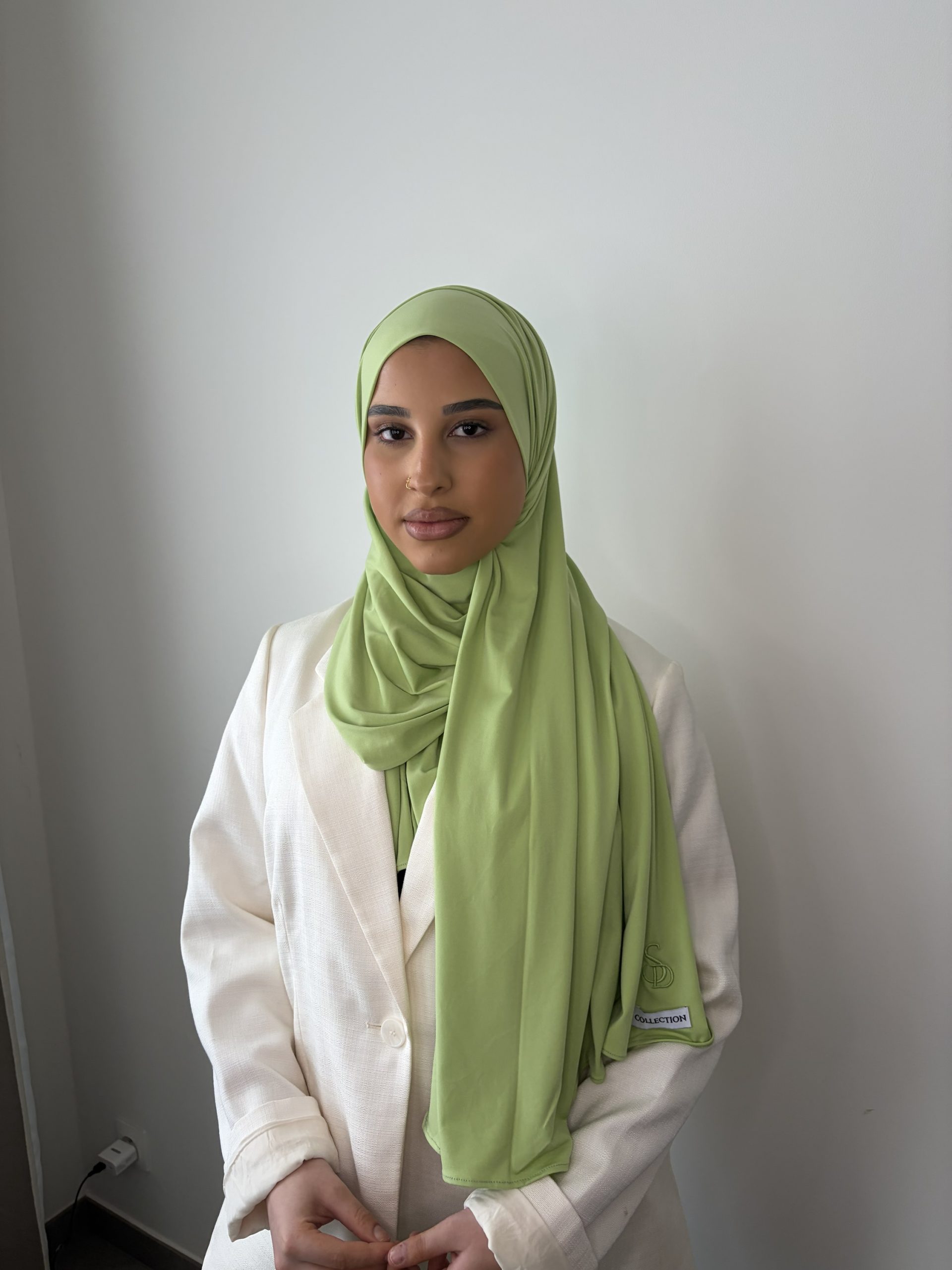 Hijab jersey Premium vert cactus – Image 2