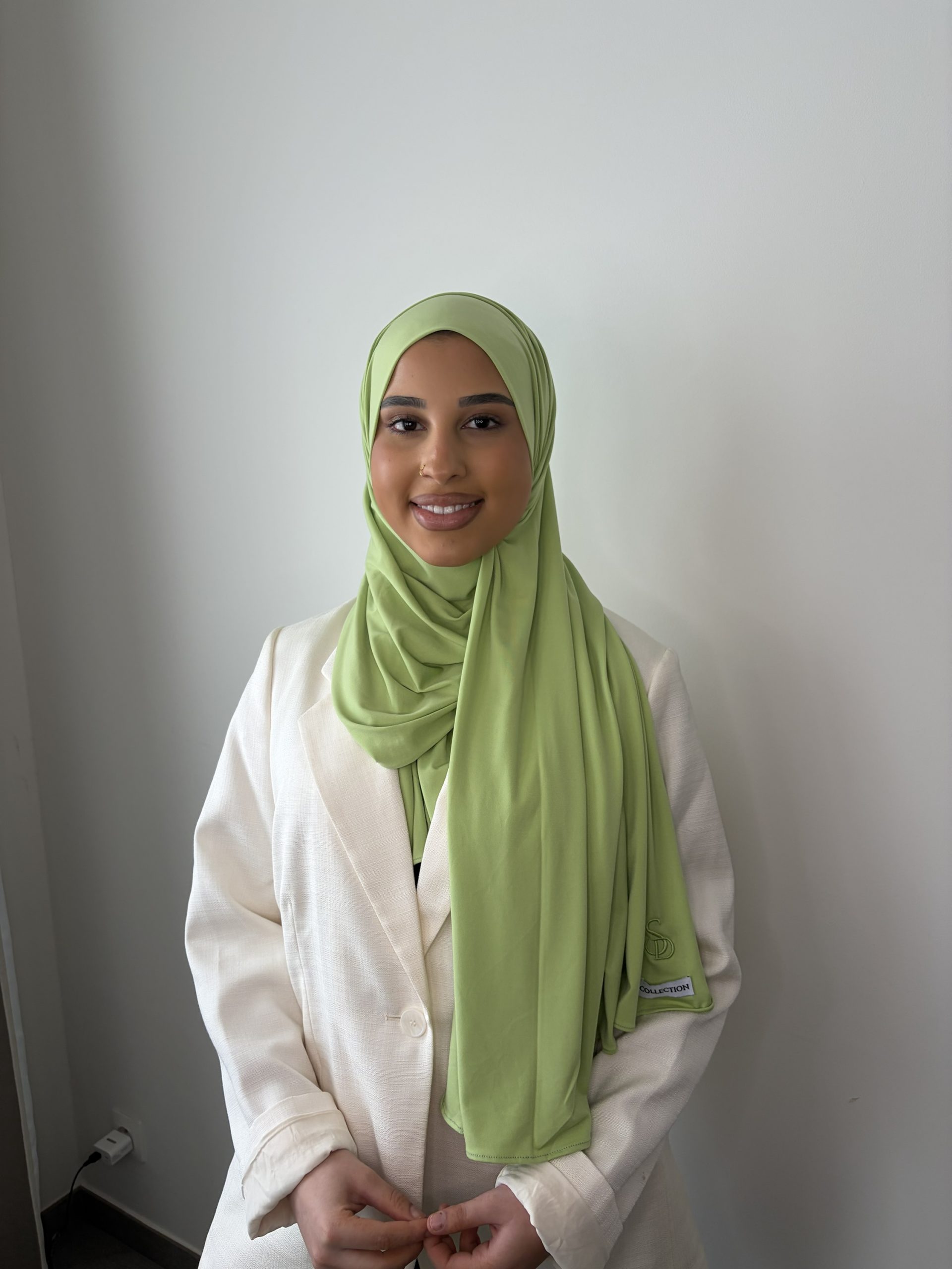 Hijab jersey Premium vert cactus