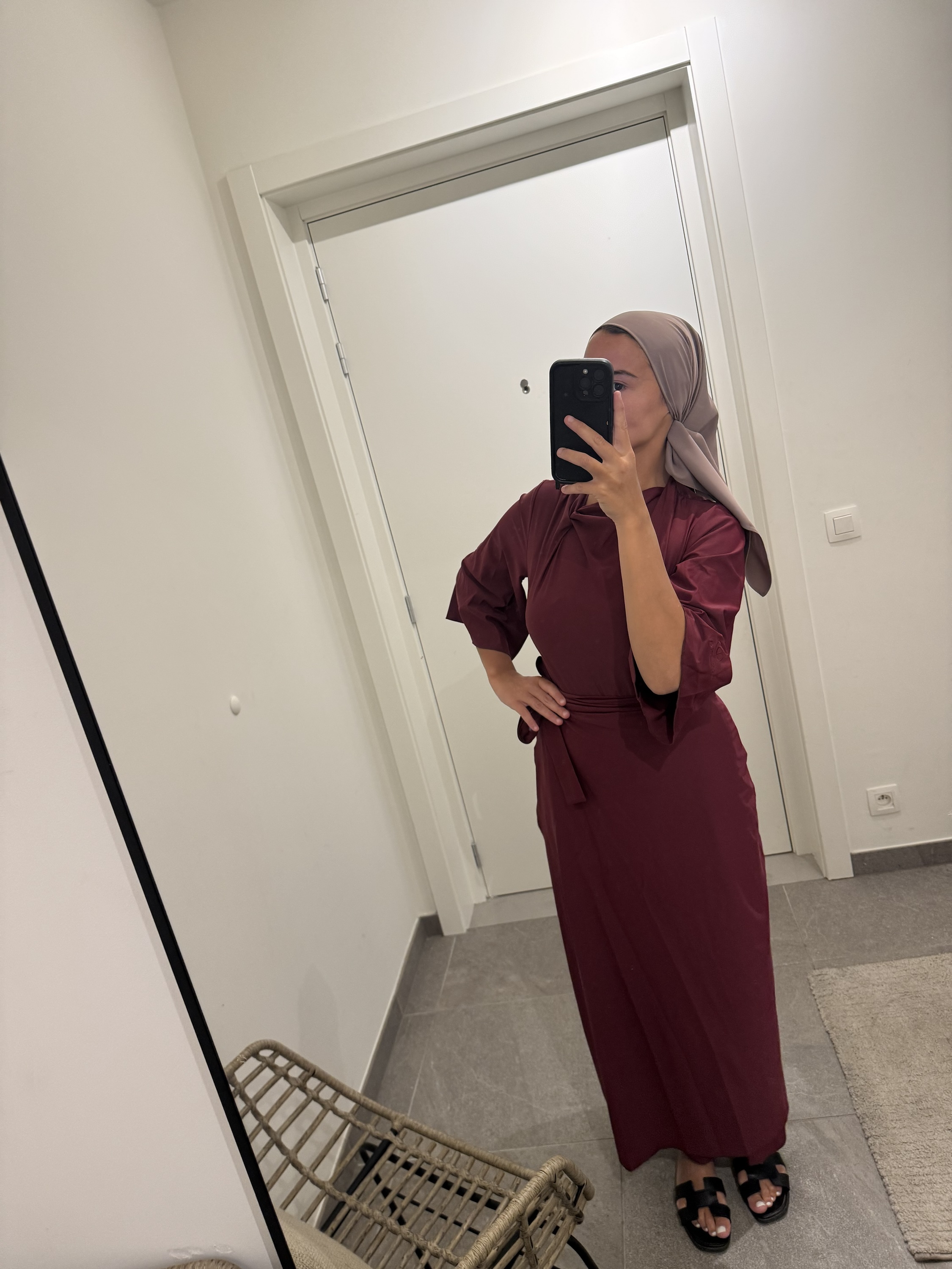 Burkini 3 pièces - rouge bordeaux